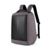 A703481 Anti-Theft Backpack Grey angled