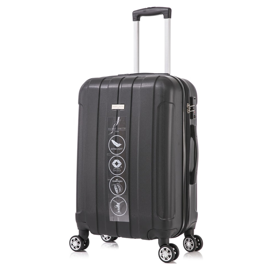 Barry Smith Club Hardcase Luggage B104 - Black — Cuir Group